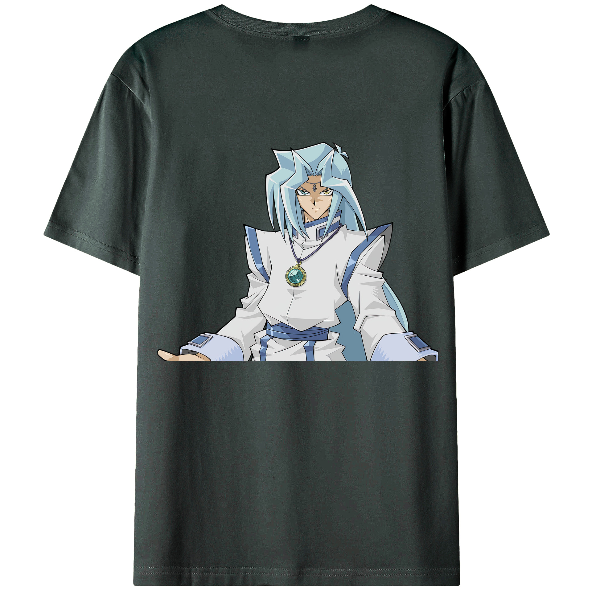 （画像用） 遊☆戯☆王 Yu-Gi-Oh! 綿100％ メンズ半袖Tシャツ（バックプリント） 通気性